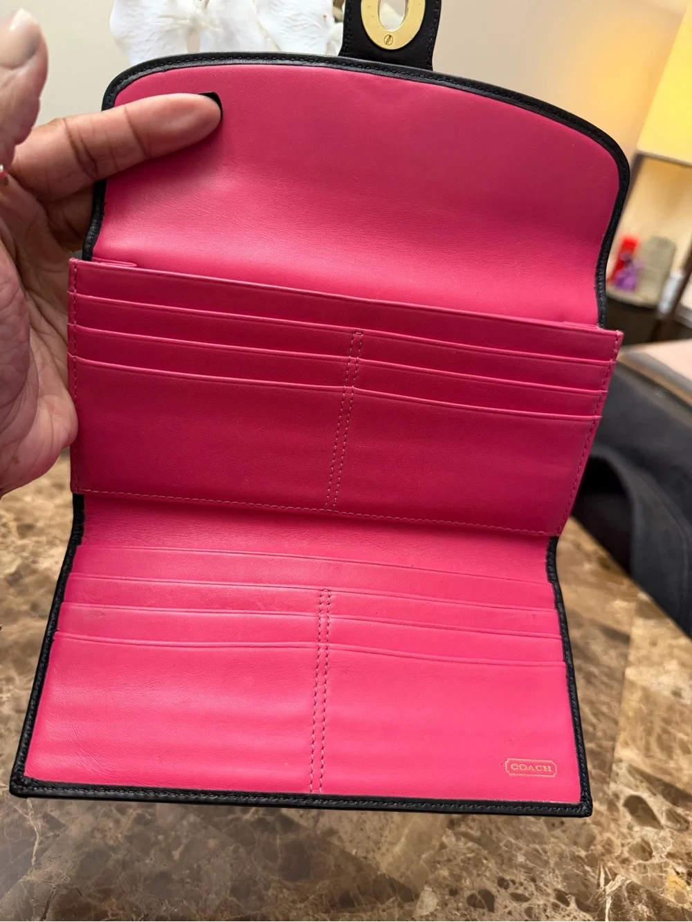 EUC Coach Legacy Turnlock Wallet